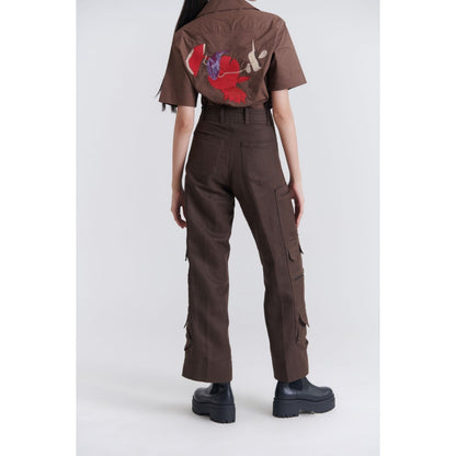 No Grey Area Brown Cargo Pant