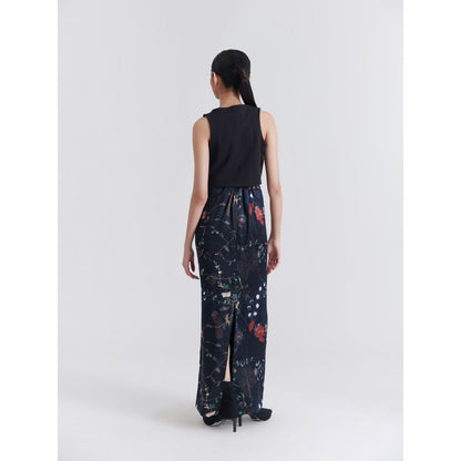 No Grey Area Black Maalai Tube Maxi Skirt