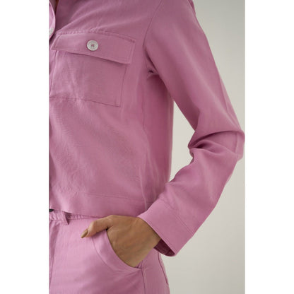 No Grey Area Pink Denim Jacket