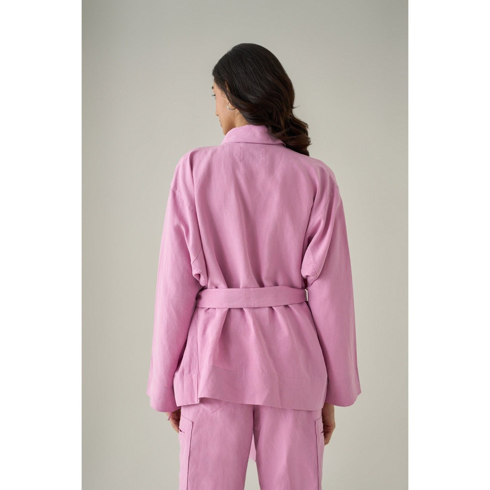 No Grey Area Pink Robe Jacket (Set of 2)