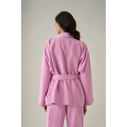 No Grey Area Pink Robe Jacket (Set of 2)