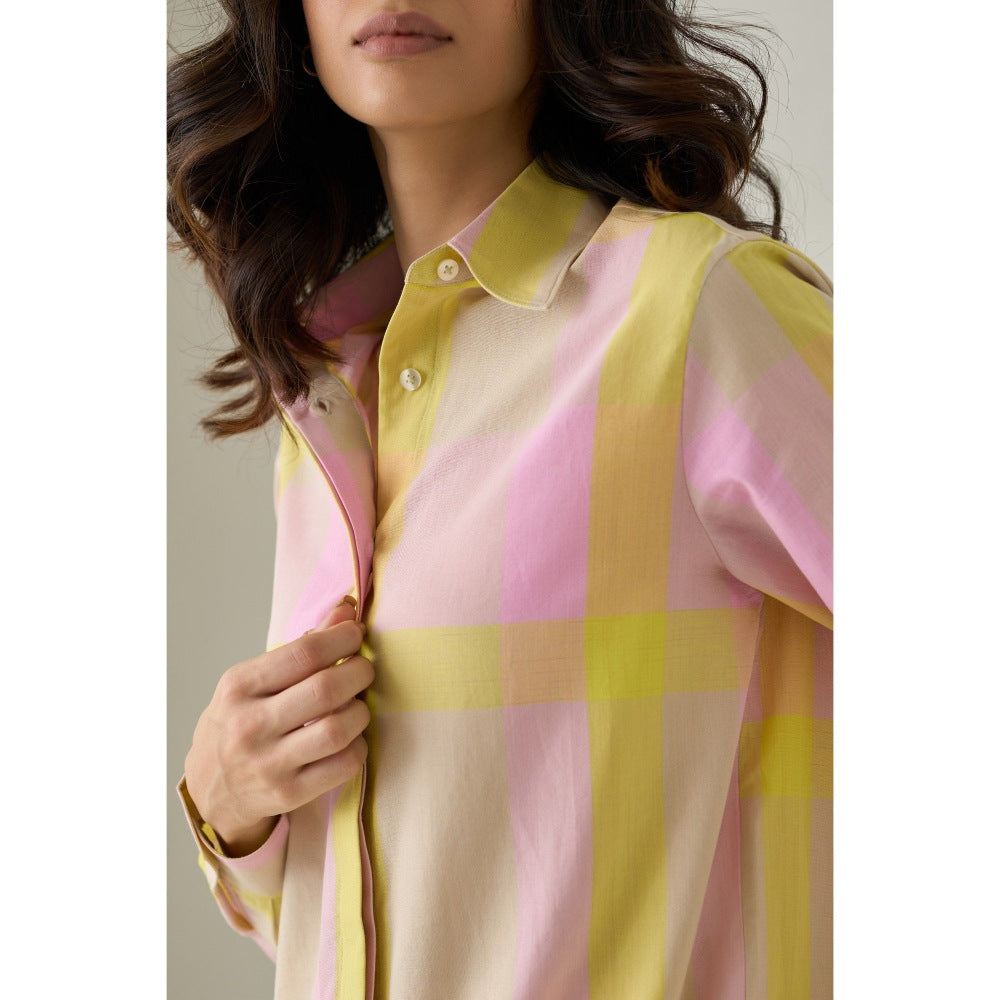 No Grey Area Multi-Colour Madras Checks Shirt