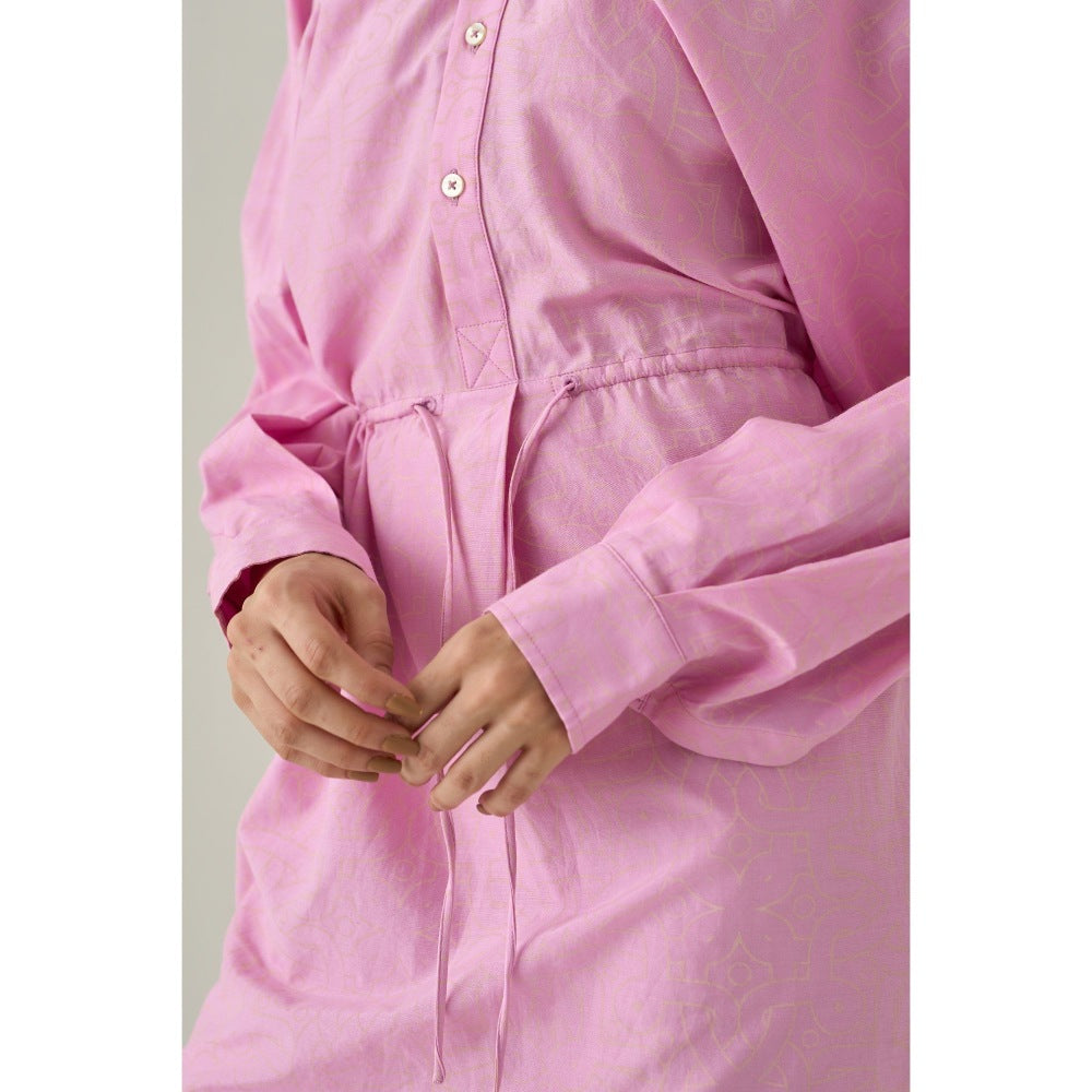 No Grey Area Pink Knee Length Dress