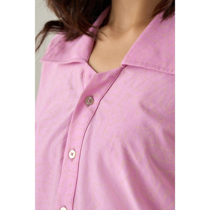 No Grey Area Pink Knee Length Dress