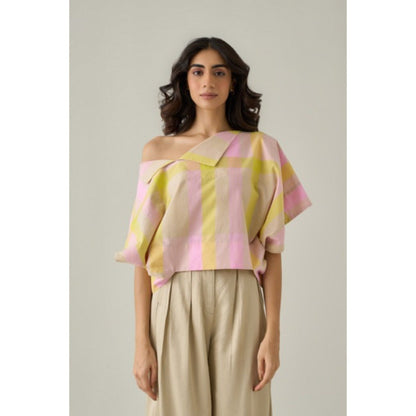 No Grey Area Multi-Colour Madras Top