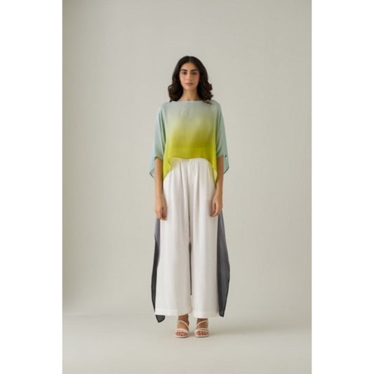 No Grey Area Multi-Colour Ombre High Low Kaftan Top