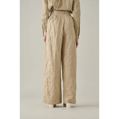 No Grey Area Beige Bollywood Trousers