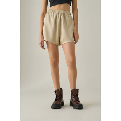 No Grey Area Beige Shorts