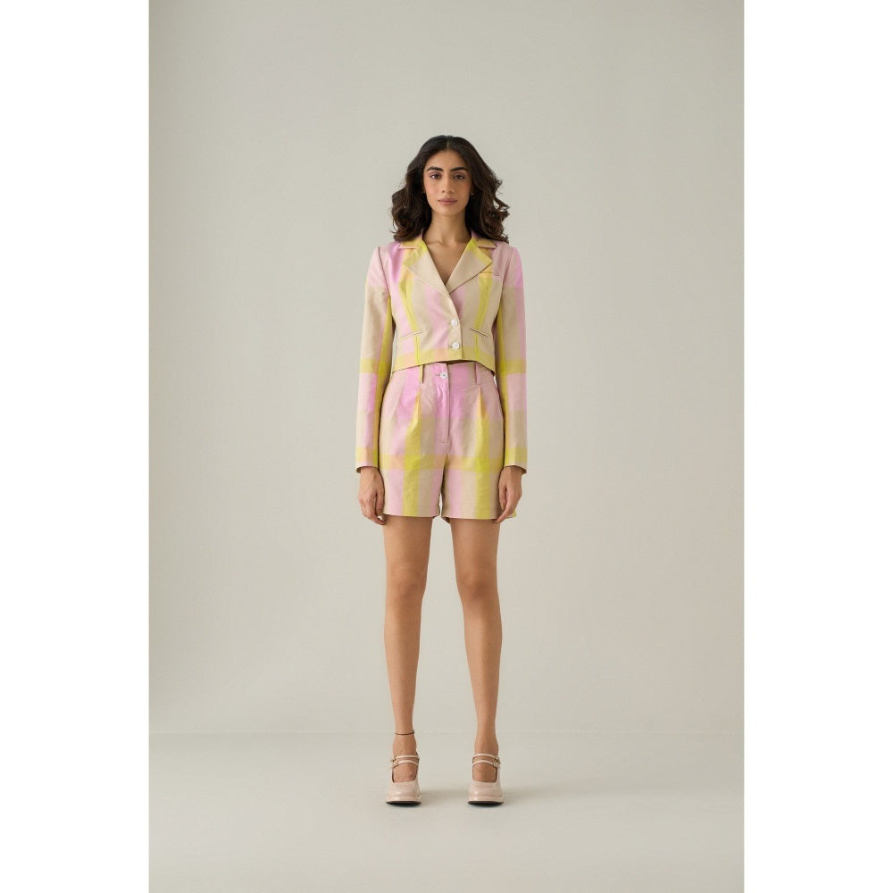 No Grey Area Multi-Colour Madras Shorts