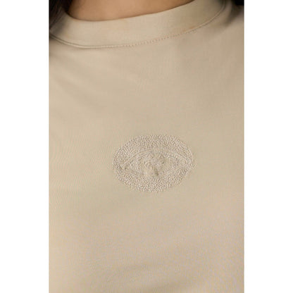 No Grey Area Beige Third Eye Tank Top