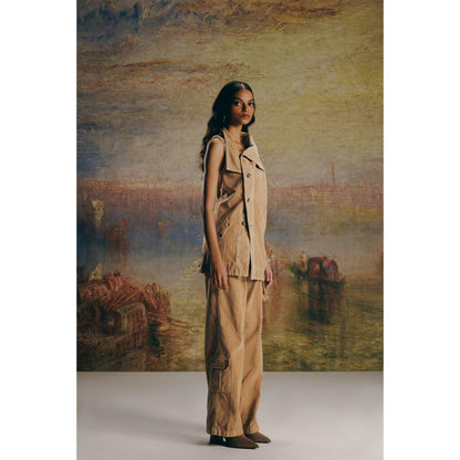 No Grey Area Stone Washed Corduroy Chore Overcoat