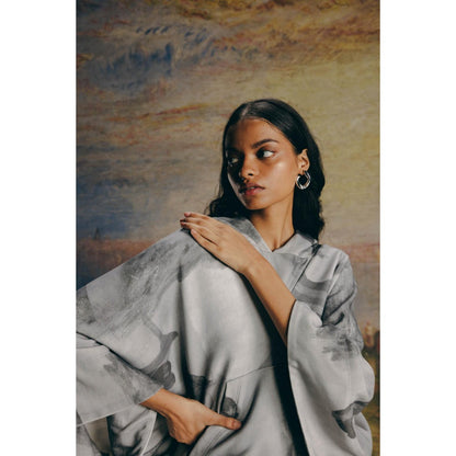 No Grey Area Surrealist Anorak Hoodie