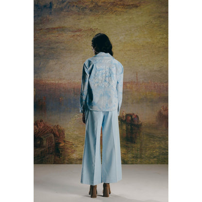 No Grey Area Overdyed Marble Washed Shirt