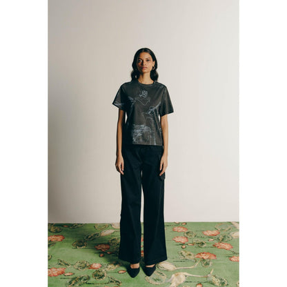 No Grey Area Surrealist Outline Tee