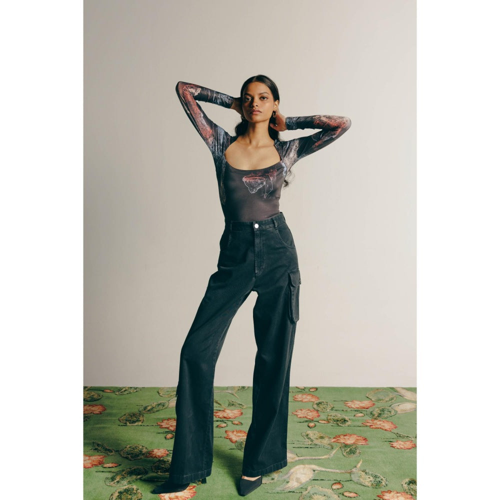 No Grey Area Surrealist Bodysuit