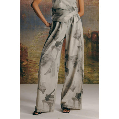 No Grey Area Grey Surrealist Bollywood Pant
