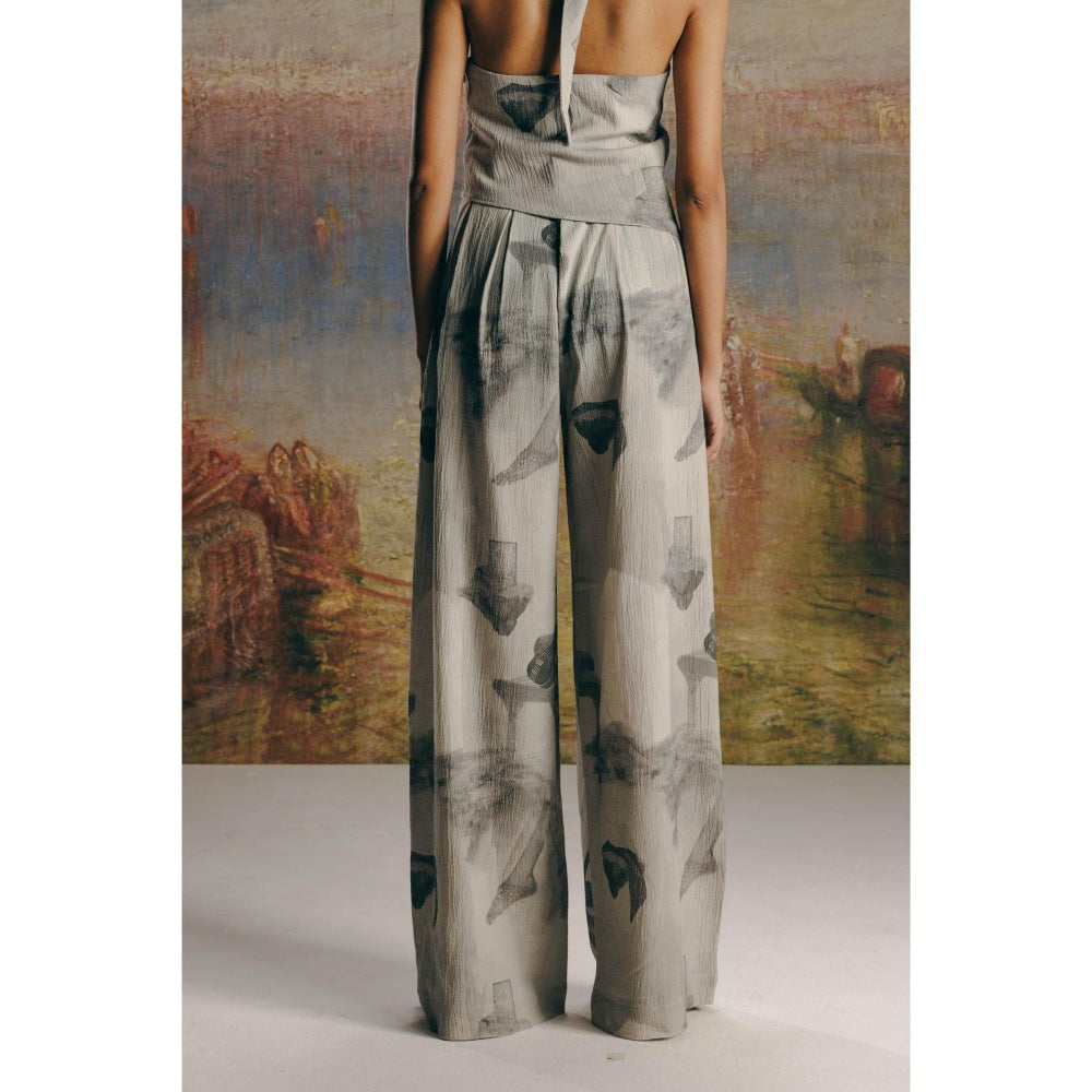 No Grey Area Grey Surrealist Bollywood Pant