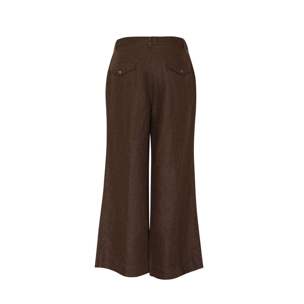 No Grey Area Overdyed Maple Wide Trouser