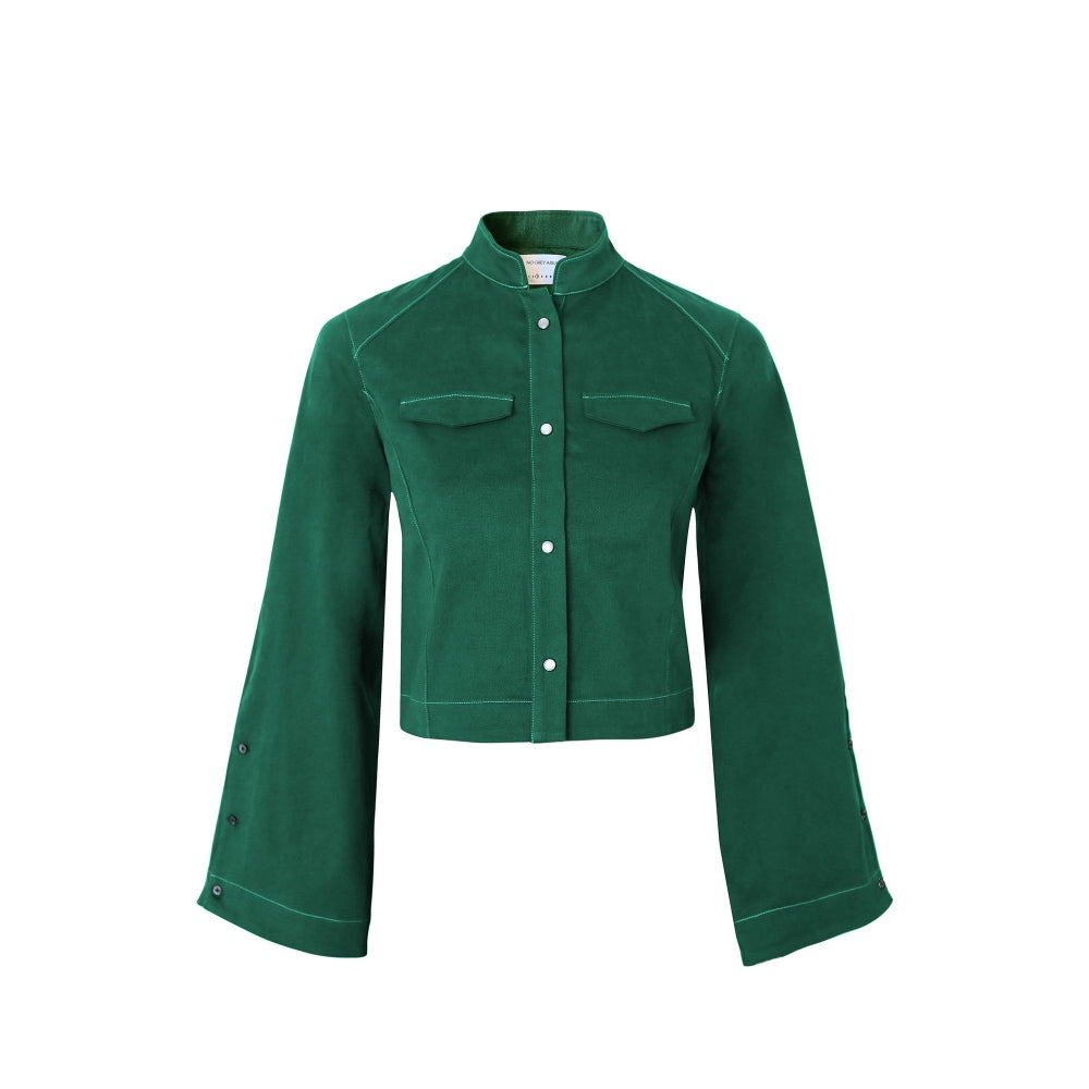 No Grey Area Nehru Twill Jacket