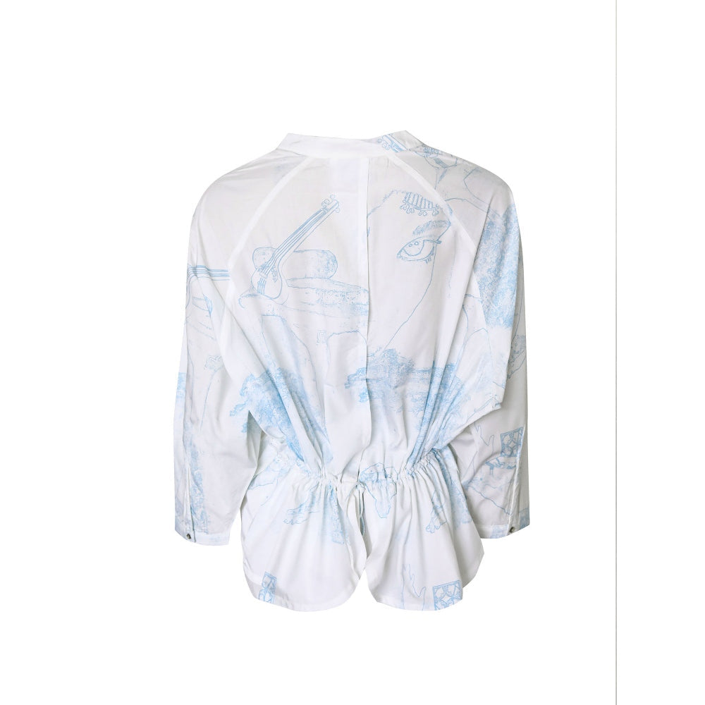 No Grey Area Surrealist Tunic Top