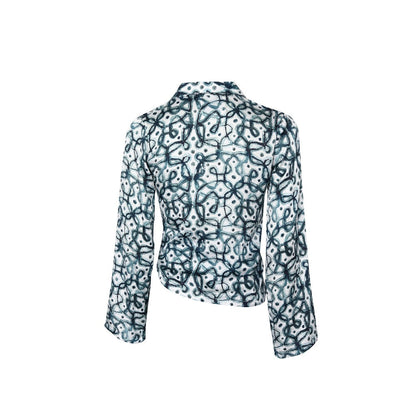 No Grey Area Watercolour Kolam Asymmetric Shirt