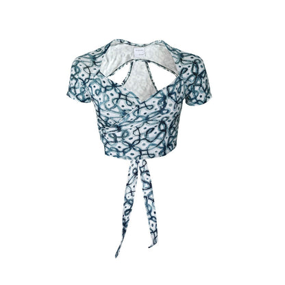 No Grey Area Watercolour Kolam Crop Top