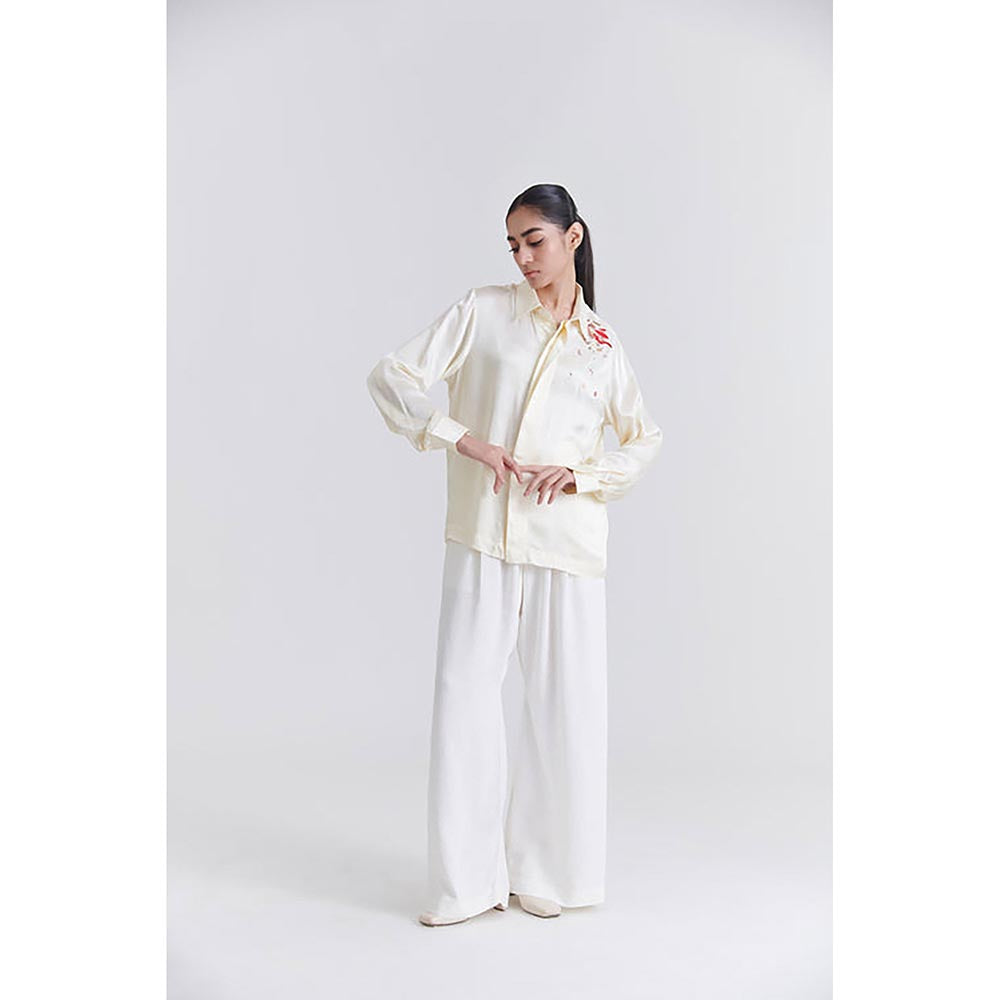 No Grey Area Off White Debris Boxy Shirt