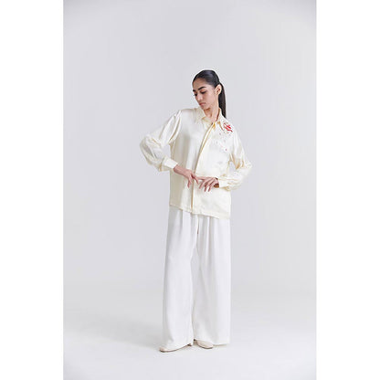 No Grey Area Off White Debris Boxy Shirt
