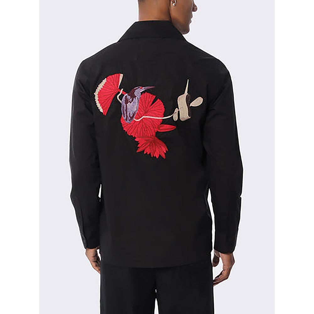 No Grey Area Black Heron Lily Shirt
