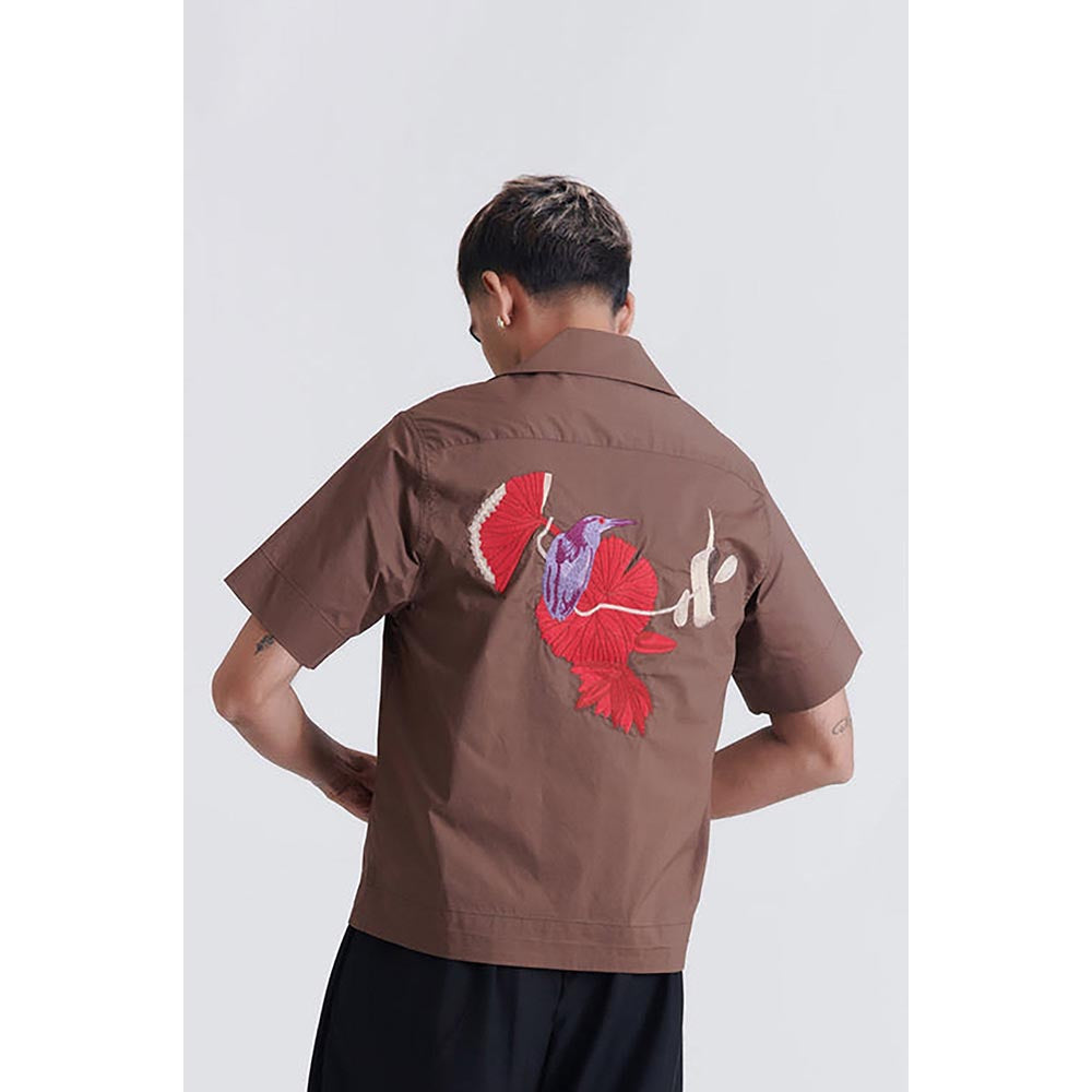 No Grey Area Brown Heron-Lily Shirt