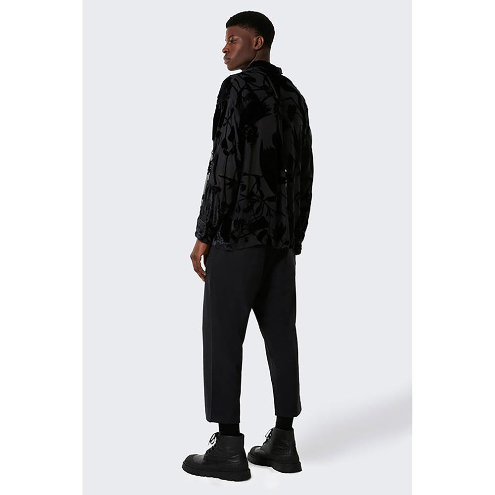 No Grey Area Black Shadow Maalai Boxy Shirt