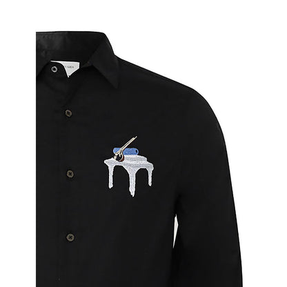 No Grey Area Black Tanpura Shirt