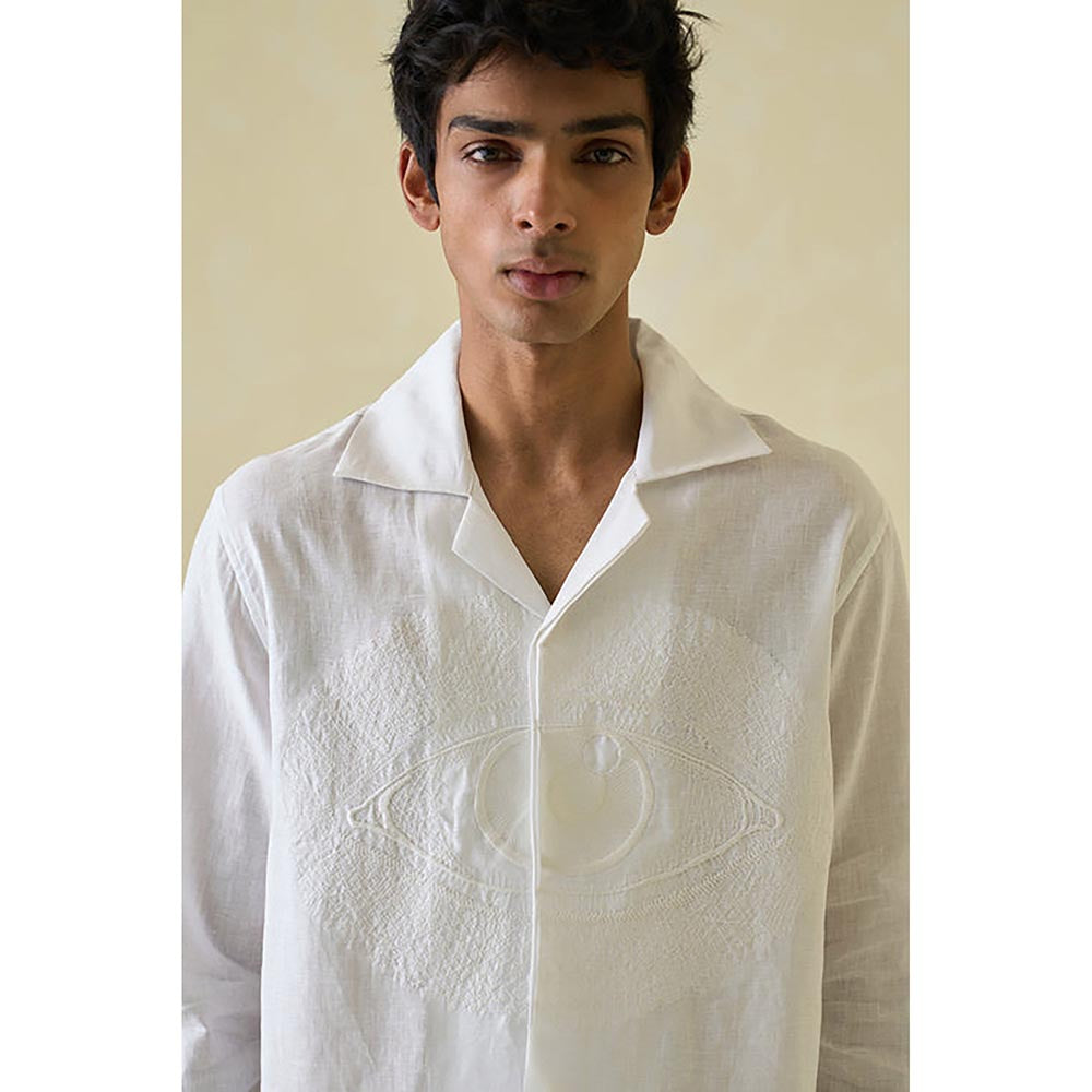 No Grey Area White Third Eye Shirt