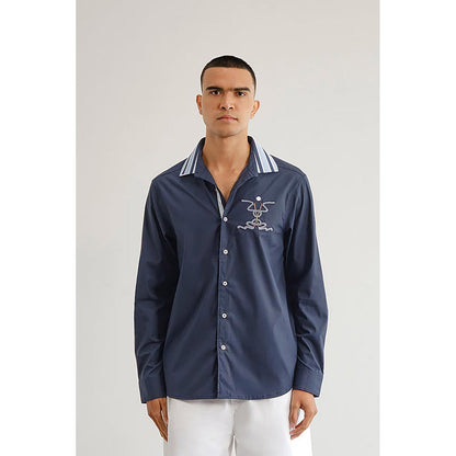 No Grey Area Blue Equestrian Knot Shirt