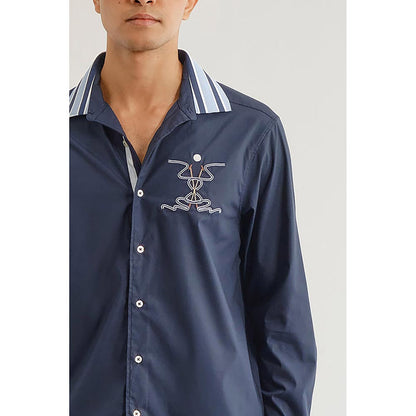 No Grey Area Blue Equestrian Knot Shirt