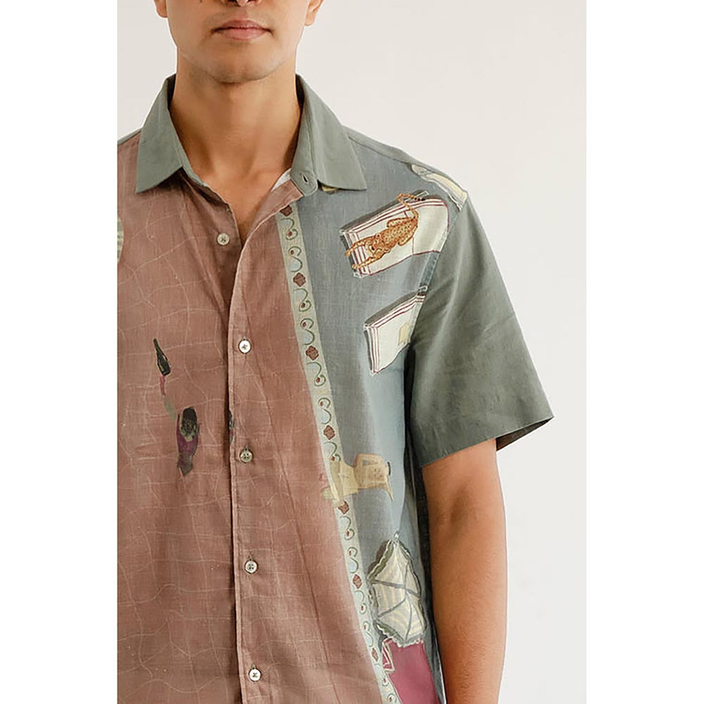 No Grey Area Multi-Color Rose and Raj Shirt