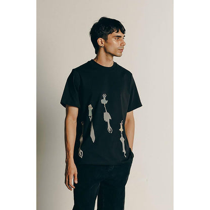 No Grey Area Shadow Dance T-Shirt In Black