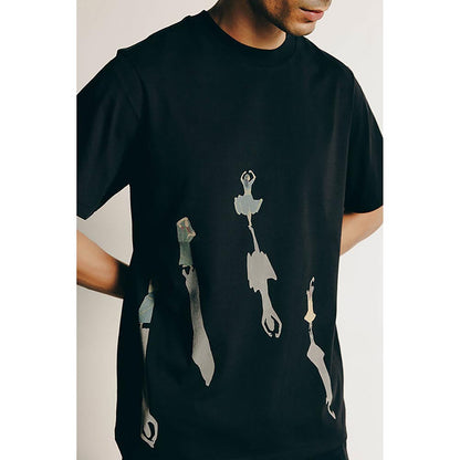 No Grey Area Shadow Dance T-Shirt In Black