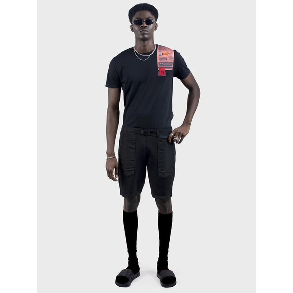 No Grey Area Black Grey Area Gunmetal Buckle Shorts