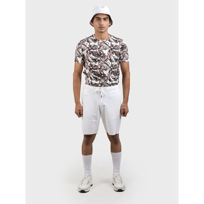 No Grey Area White The Grey Area Bonded Shorts