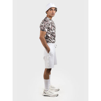 No Grey Area White The Grey Area Bonded Shorts