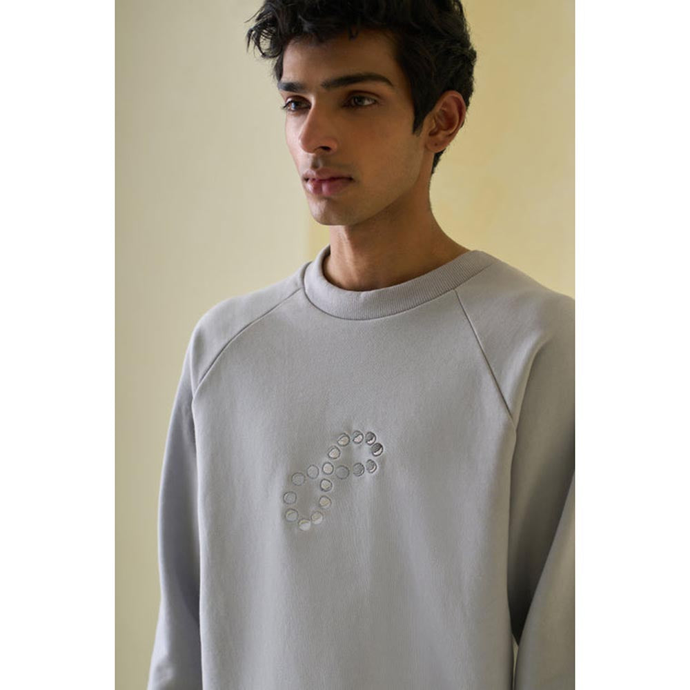 No Grey Area Grey Moon Analemma Sweatshirt