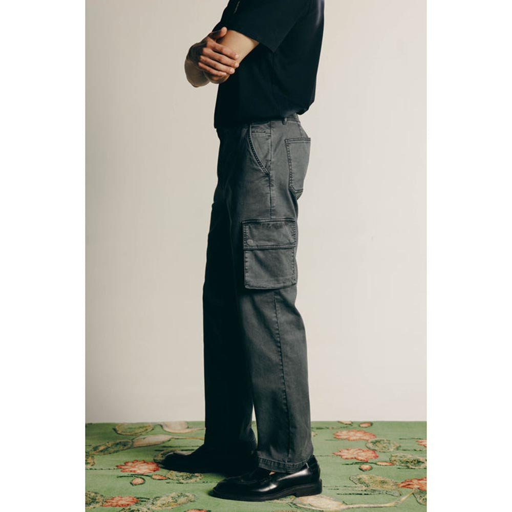 No Grey Area Grey Twill Cargo Pants