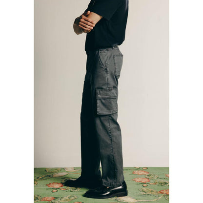 No Grey Area Grey Twill Cargo Pants