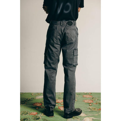 No Grey Area Grey Twill Cargo Pants