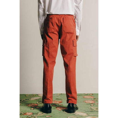 No Grey Area Orange Twill Cargo Pants