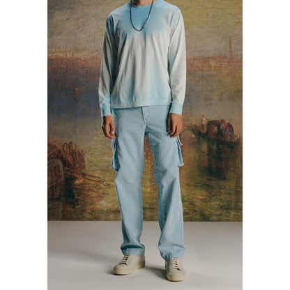 No Grey Area Blue Corduroy Cargo Pants Sky