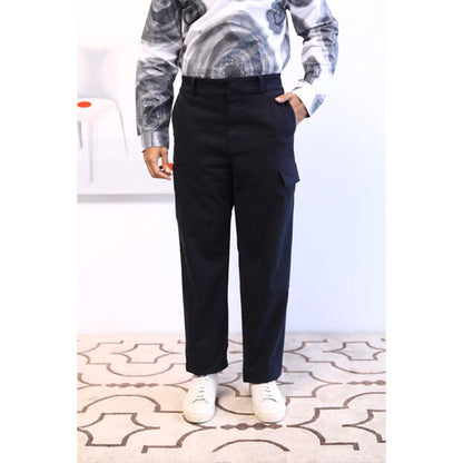 No Grey Area Black Straight Leg Cargo