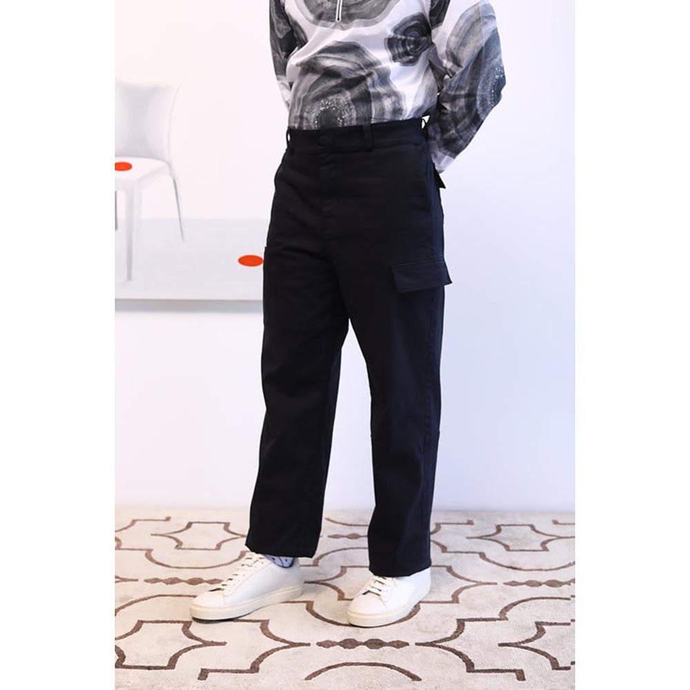 No Grey Area Black Straight Leg Cargo
