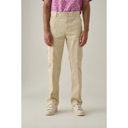 No Grey Area Beige Twill Cargo Rice